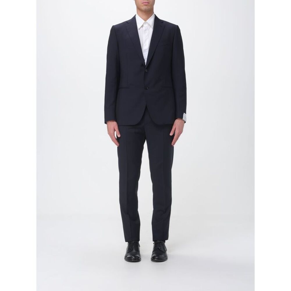 Caruso Men Single-Breasted Wool Blend Suit By Caruso